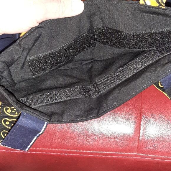 Navy Gold and Black Cloth Tote Bag - Picture 5 of 8